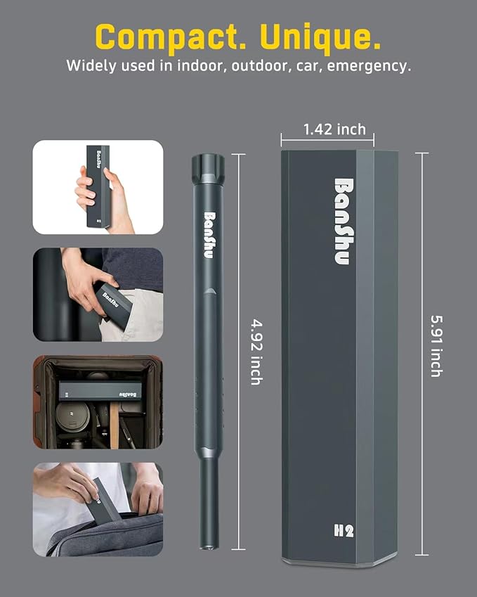 Banshu Mini Screwdriver Set, 46 in 1 Small Screwdriver Set with Case, Magnetic Precision Screwdriver with Torx Star Flathead Phillips for Glasses, Watch, Phone, Laptop, Macbook, PC, Camera, PS5, Toys