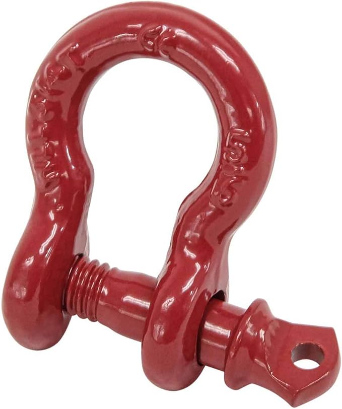 Mytee Products 5/16" Anchor Shackle Forged Carbon Steel w/Alloy Screw Pin WLL # 0.75 Ton (1,500 Lbs.)|Double Rust Protection Heavy Duty D Ring Shackle for Towing, Rigging & Vehicle Recovery (10 Pack)