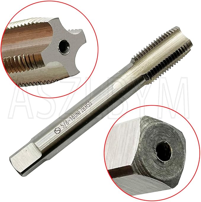 5/8-18 Tap And Die Set, UNF Machine Thread Tap And Round Thread Die Right Hand HSS Taper
