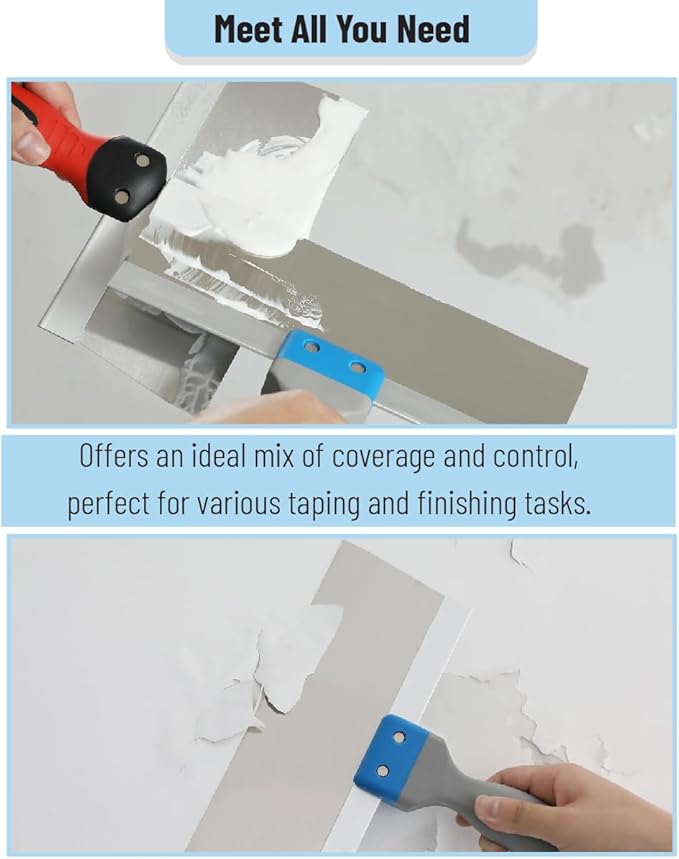 Bates- Taping Knife, 10 Inch, Stainless Steel Drywall Taping Knife