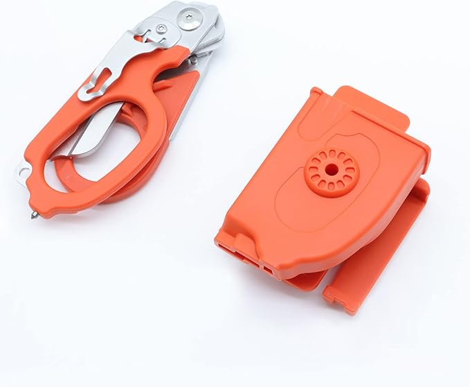 Emergency Response Shears Holster, Stainless Steel Foldable Scissors Pliers Holster,Outdoor Camping Tools