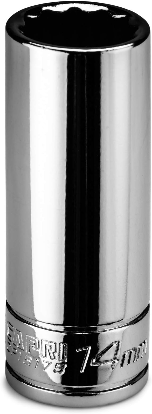 Capri Tools 14 mm Deep Socket, 1/4 in. Drive, 12-point, Metric