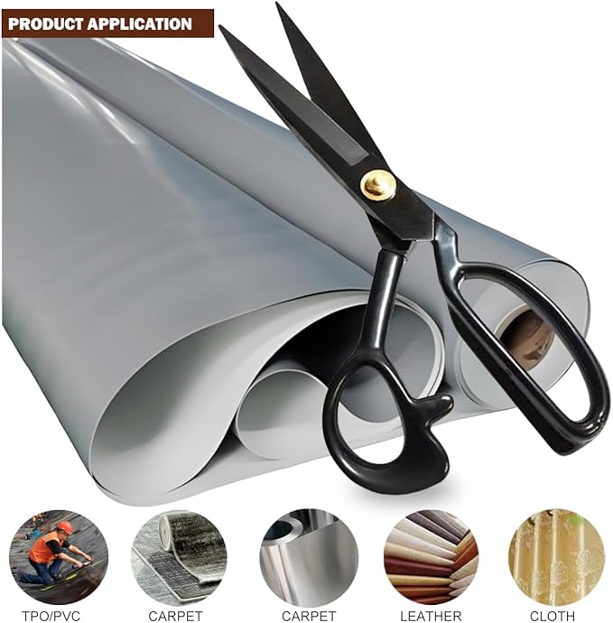 4Pcs 10inch Professional Heavy Duty Scissor Tools Cutting PVC TPO Epdm Hot Air Welding Roofing Materials Cutting Fabrics Composite Materials Roofing Scissors Heavy Duty for Home Artists Dressmakers