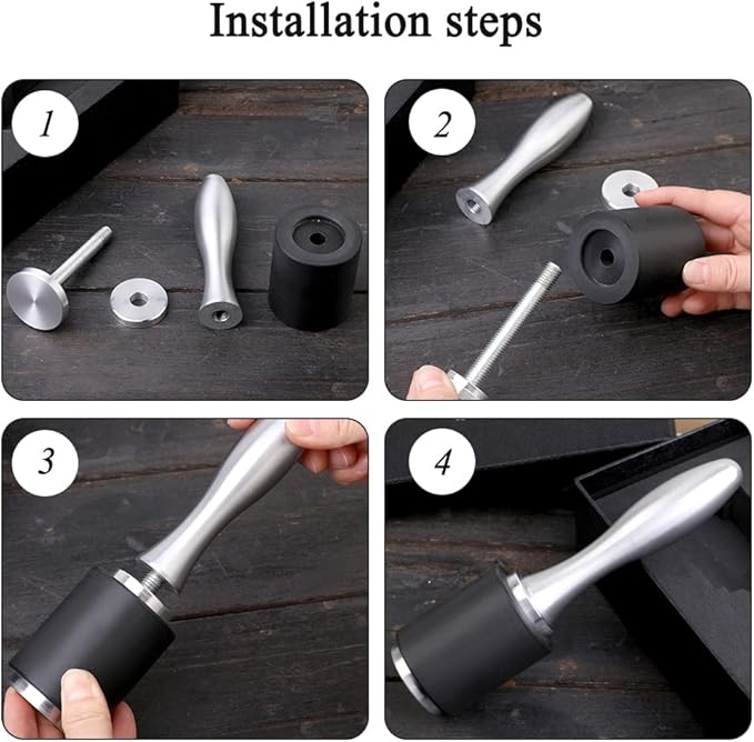 Leather Hammer Leather Mallet Craft Leather Carving Hammer Leather Maul for Stamping Tool Black Nylon Head Leather Mallet for Leather Work with Comfortable Handle for Handmade Project