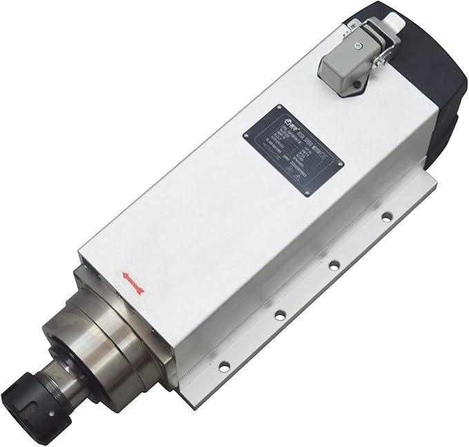 INTBUYING Spindle Motor 7.5KW/10HP 18000RPM High-Speed CNC Motor ER32 Collet Fan Cooling for Wood, Metal, Stone, Plastic Carving, Engraving and Milling 220V