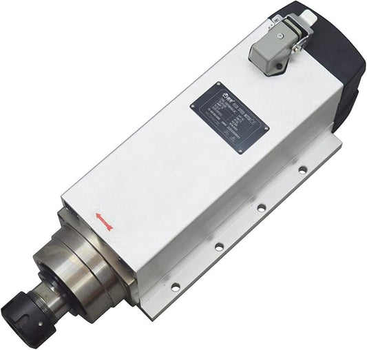 INTBUYING Spindle Motor 7.5KW/10HP 18000RPM High-Speed CNC Motor ER32 Collet Fan Cooling for Wood, Metal, Stone, Plastic Carving, Engraving and Milling 220V