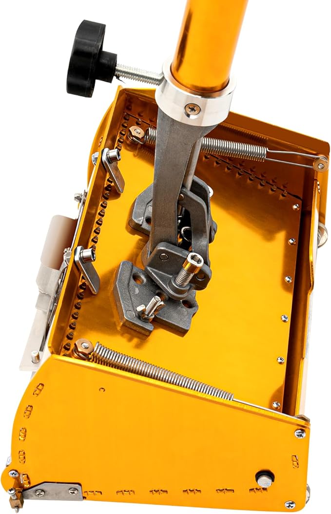 Drywall Flat Finishing Box Tool + Handle | Drywall Finishing Tools Setw/2.95-4.92ft Adjustable Handle Extension | Mud Drywall Skimming Blade | Quick Clean | Pro-Grade