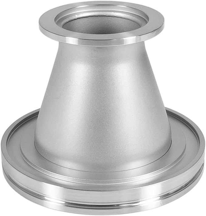 Adapter Conical Profile KF-50 to ISO-80 Large Flange, Reducing Nipple Fittings, ISO-KF NW-50 to ISO-LF Size NW-80, Stainless Steel (KF-50, ISO80)