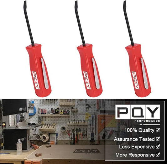 Mini Pocket Pry Bar with Pocket Clip 4.5" Length 3pcs (red)