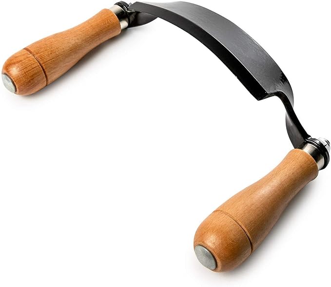 Draw Knife 10" Curved Draw Shave Woodworking Tool (Curved-10 inches)