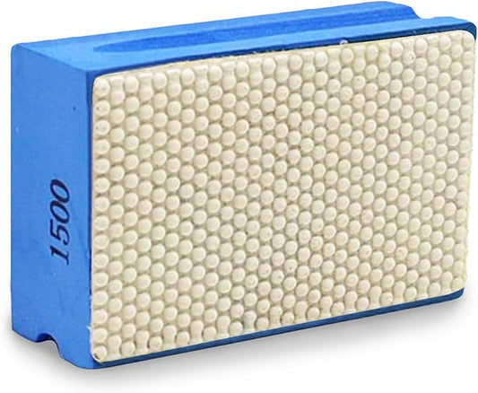 1500 Grit Diamond Polishing Sanding Block for Granite Marble Glass - Handheld Grinding Pad
