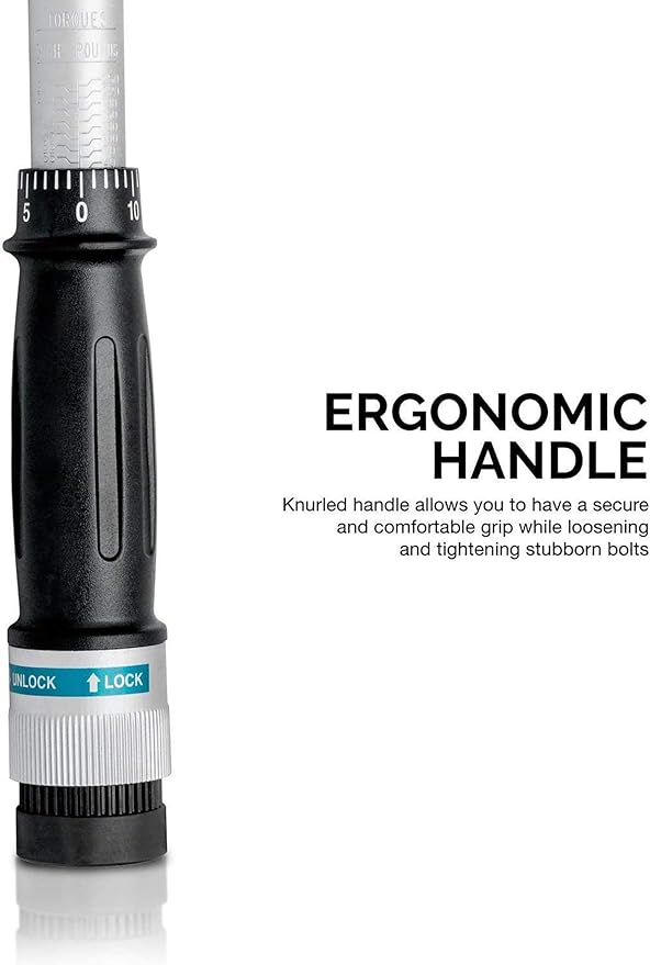 Neiko PRO 03711B 3/4??Torque Wrench, 3/4??Drive SAE, 50-300 Ft-Lb, 34??Length, Adjustable Click Torque Wrench, Chrome Vanadium Cr-V Steel