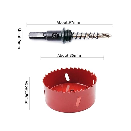 85mm Hole Saw, LAIWEI Hole Cutter, Drilling Tool for Drilling Wood,Aluminum Profile,PVC and Other Materials,Round Knife (3-3/8"(85mm))