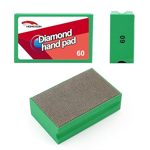 Diamond Hand Polishing Pads Electroplated Diamond Tools Pad for Granite MarbIe Stone Glass 60 Grit