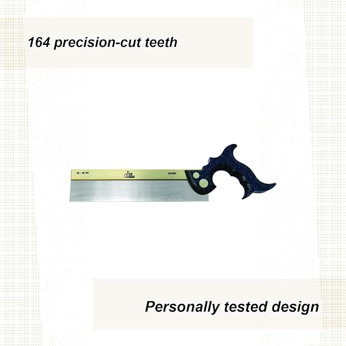 Rob Cosman's Dovetail Saw, Black Resin