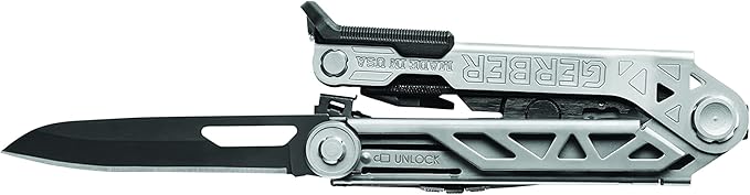 Gerber Gear Center-Drive Multitool Bit Set - 16-Piece Multitool, 12-Piece Standard Bit Set - Includes Knife, Pliers, Wire Cutters, Bottle Opener & More - Silver Tool, Made in USA - Coyote Brown Sheath