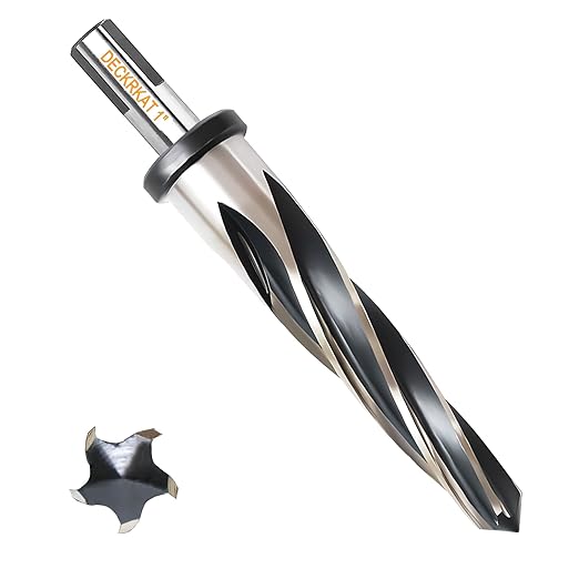 1" Reamer Drill Bit for Metal, M2 HSS Taper Reamer for Steel, Alloy, Wood, Plastic to Align, Enlarge Holes ??5-Spiral Flutes, 1/2" Non-Slip Shank, 25mm Car Reamer, Bridge Construction Reamer.