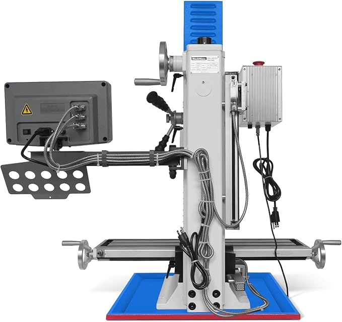 8-1/4"x33''Benchtop Mill Drill Machine with DRO, Variable Speed, Brushless Motor, R8 Spindle, 2 HP, 110V, Compact Milling Drilling Tool for Garage Shop, DIY Metalworking without Stand, VM32LD