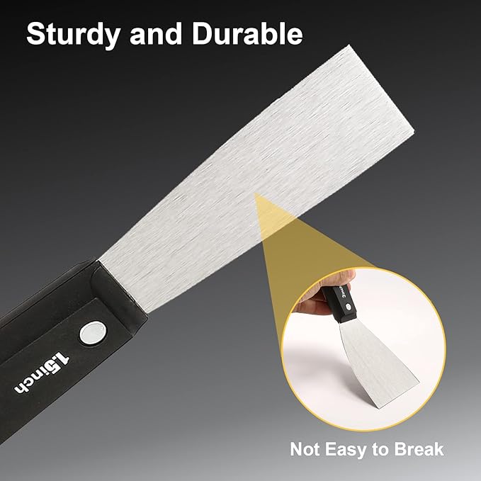 7 PCS Drywall Tools,Putty Knife Scraper Tool,Stainless Steel Paint Scraper Spackle Knife,Drywall Scraper Spackle Taping Knife for Spreading Mud, Taping,Repairing Wall.