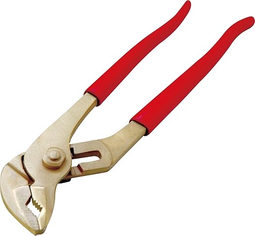 CS Unitec | Non-Sparking Pliers | Groove Joint | 12 in. | Max 1-7/8 in. | TUV Certified | Aluminum Bronze | Non-Magnetic | Corrosion Resistant | EX604-12A, 300mm