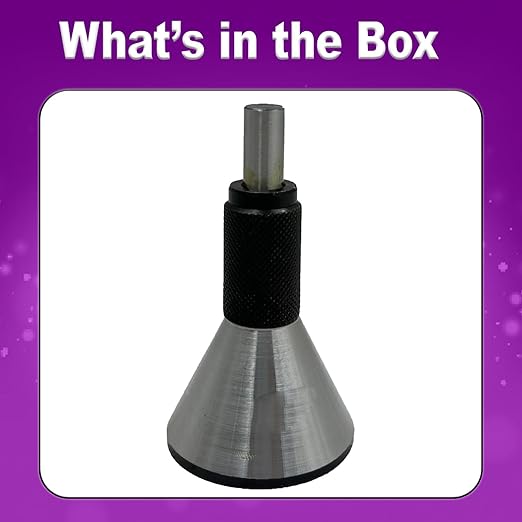 MachEl Engineer's Bell Punch Hand DIY Center Finding Tool ??75mm Length, 43mm Base Diameter, 35mm Cone Height, 40mm Handle Grip ??Quick, Easy & Accurate Centering of Round Bars.
