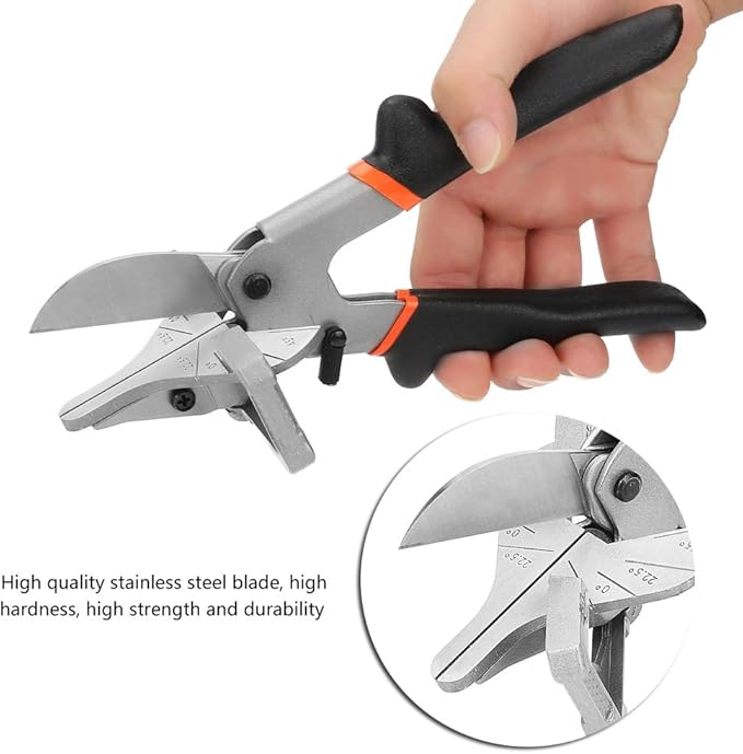 Angle Scissors Multi Angle Shear 0째-135째Adjustable Multi Purpose Cutter GT-W01 Trim Shear for Cutting Rubber Strip, Plastic Strip and Trunking
