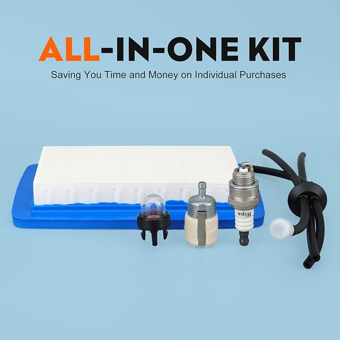Hipa PB-770 Air Filter Tune Up kit for Echo PB-760 PB-770 PB-770H PB-770T PB-760LNH Backpack Blower Parts Replace A226000410 with Primer Bulb Fuel Filter Fuel Line Kit