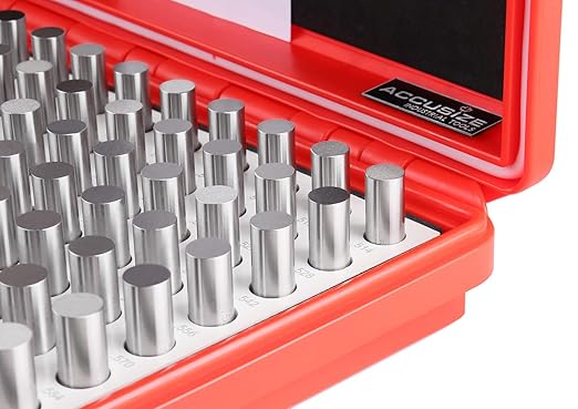 Accusize Industrial Tools 0.501'' to 0.625'' Minus Class Zz Pin Gauge Set, 125 Pcs/Set, 2'' Overall Length, M3(-)