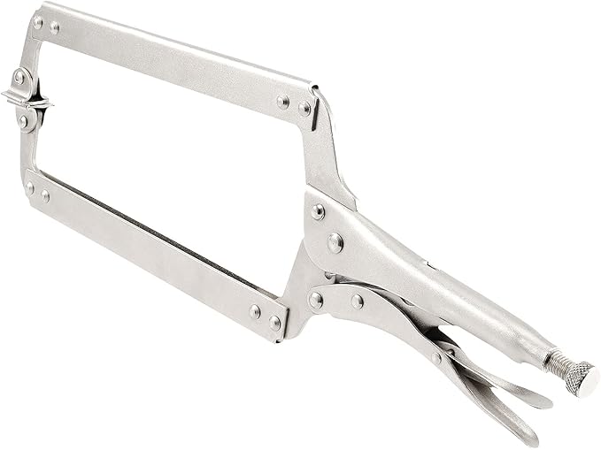JOIKIT 3PCS 18 Inch C-Clamp Locking Pliers, Welding Pliers Set, Large Face C Clamp with Swivel Pads, Vise Grip C-Clamp for Woodworking Carpentry, Welding, Electrical Equipment