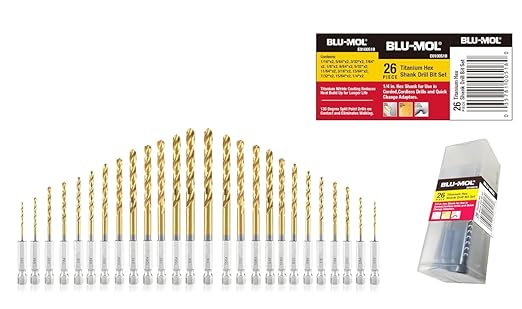 Disston 0518 HEX SHANK DRILL BIT SET 26PCS