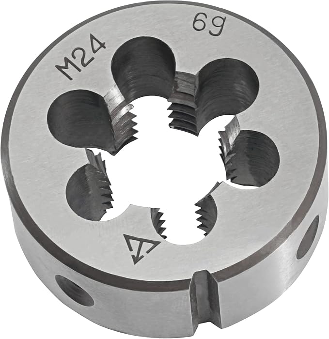 Aceteel M24 x 3 Metric Round Die, Machine Thread Die M24 X 3.0mm Right Hand