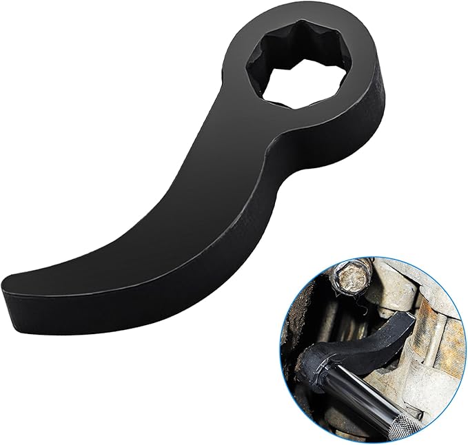 Pry Bar Wrench Adapter & Ratchet Pry Bar Attachment - Adjustable Angle Head, Extra-Strong Axle Removal Tool for Tight Spaces (1/2")