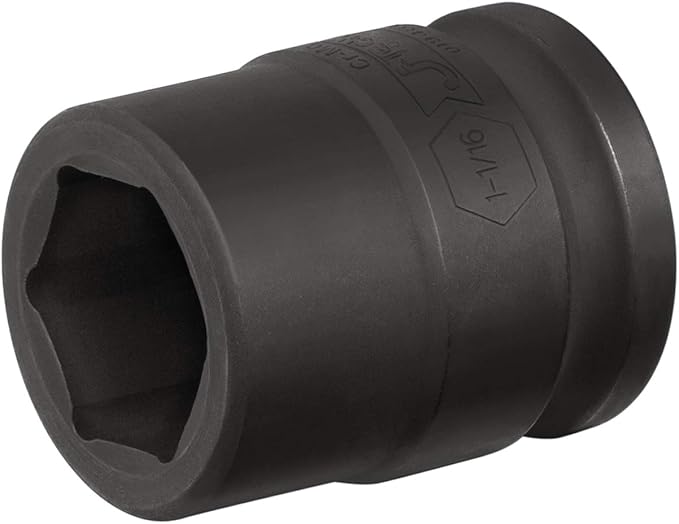 Jetech 3/4 Inch Drive 1-1/16 Inch Standard Impact Socket, Made with Chrome Molybdenum Alloy Steel, Heat Treated, 6-Point Design, SAE