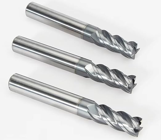 1/4" Extra Long 4-Flute Carbide Square End Mill for Stainless Steel & Titanium Alloy (TC4/TC7), AP Coating, Variable Helix, High-Performance Milling Cutter(1-Pack)