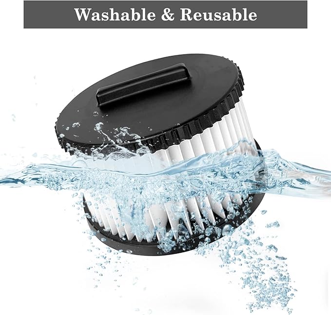 2 Pack DWV9330 Replacement HEPA Filter Compatible with DEWALT DWV010 (8 Gallon) & DWV012 (12 Gallon) Dust Extractor, Part # DWV9330