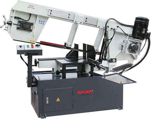 KAKA INDUSTRIAL Metal Bandsaw 21.6 inch x14 inch Cutting Capacity Large - scale Industrial Metal Bandsaw 220V 3-Phase, 60° Miter and Hydraulic Feed Gear Drive and Dual-Speed Control BS-2114T