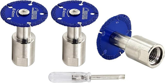 SHDIATOOL Diamond Metal Cutting Saw Blade, 1-9/16-Inch/40mm Mini Circular Saw Disc,Cut-off Wheel for Steel Tube Iron Rebar with 5/8" Flange(3 of Pack)