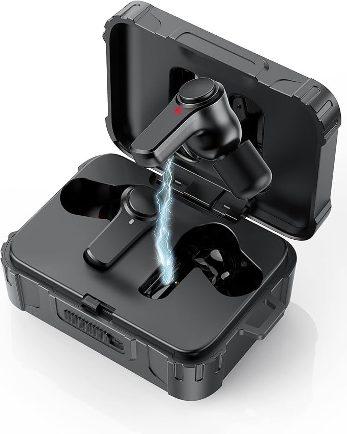 Bluetooth 5.4 Jobsite Earbuds, True Wireless Earplugs, 29dB SNR Hearing Protection, 70hours Playtime for Work