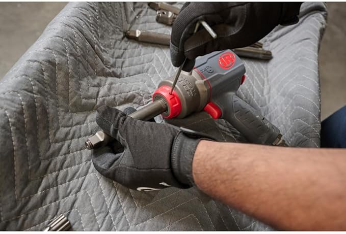 Ingersoll Rand 2236QTIMAX-2 DXS2 1/2" Air Impact Wrench, 2" Extended Anvil, Quiet, 1500 ft-lb Torque, Titanium Hammercase, Friction Ring Retainer, Pistol, Interchangeable Anvil, Multi-functional Tool
