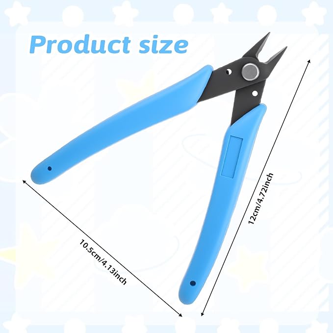 1 Pc Manicure Nail Pliers for Rhinestones, Rhinestone Remover Blue Nails Gem Tool, Diy Tool Nipper Metal Nail Art Scissors Wire Cutter Nails Art Accessories