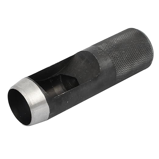 uxcell 25mm Dia Metal Knurled Shank Hollow Hole Punch for Leather Gasket Strap