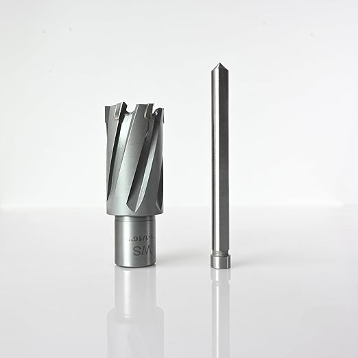 Wind Speed Carbide-Tipped Annular Cutter 1-1/16" Diameter x 1-3/8" Depth with Weldon Shank, High Precision Mag Drill Bit for Magnetic Drill Press, for Hard Material, Stainless Steel, Cast Iron, CT-350