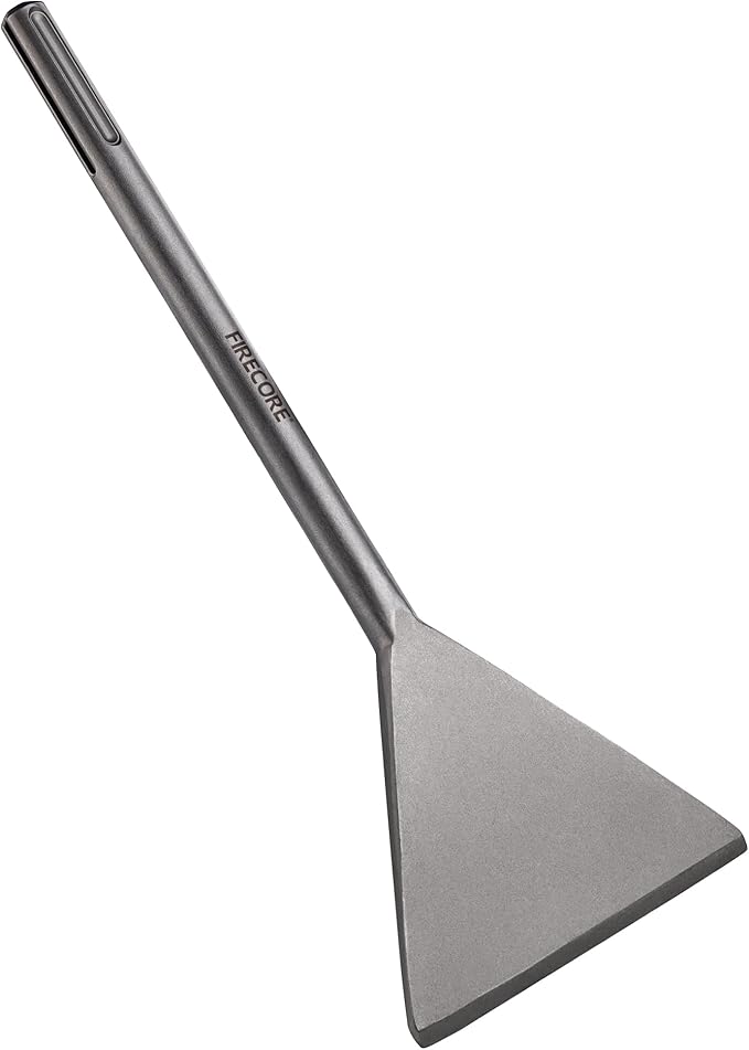 SDS Max Chisel, Firecore 5.9 Inch by 15 Inch Tile Removal Bits for SDS Max Hammer Drill Tool Attachment, Steel Flat Shovel Bit for Removing Linoleum Floor VCT Concrete Mortar Thinset Ceramic Tile