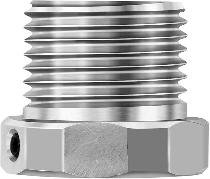 Lathe Headstock Spindle Adapter,Converts 1"x8 TPI to 1-1/2-8 TPI for Woodworking Lathe
