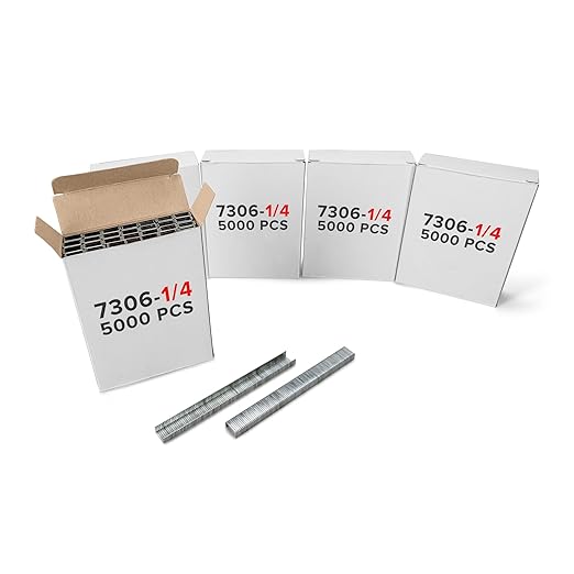 IDL Packaging Heavy Duty Staples for Plier HSP-12 - 7/16" x 1/4" x 0.04" (5 Boxes, 25000 pcs) - Non-Rusting Stainless Steel & Zinc-Plated Steel Industrial Staples