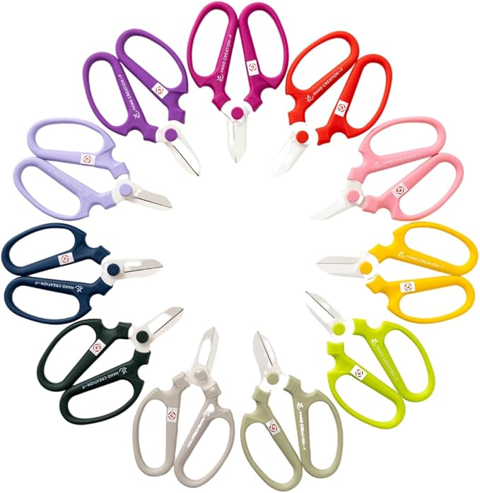Japanese Florist Scissors ??Professional Ultra Sharp Flower Shears Made in JAPAN for Floral Design & Gardening SAKAGEN HAND CREATION F-170 (Lavender)