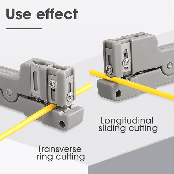 3pcs Fiber Optic Coaxial Cable Stripper 45-162&45-163&45-165 suitable for wire diameters of 0-7.9mm Fiber Transverse Loose Tube Stripper Fiber Optic Cable Stripping Cleaver Slitter