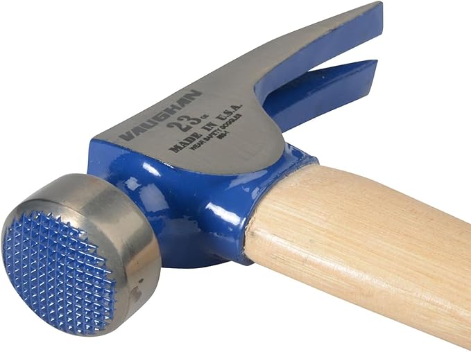 VAUGHAN CF1 California Framer Hammer, 23 oz Milled, Nail Starter, Made In The USA, VN10300