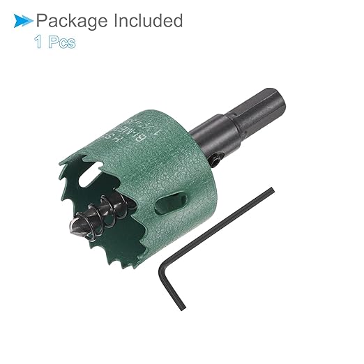 Bi-Metal Hole Saw, 38mm 1-1/2 Inch Dia Hole Saw, High Speed Steel Cutter - (Applications: for Wood Brass Zinc), 1-Pieces