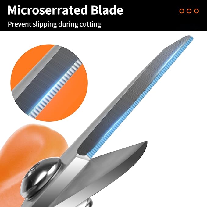 FSP-101 Anti Slip Kevlar Scissor,Electrician Scissors,For Cutting Fabric, Kevlar, Tape, Cable, Leather, Partner for Working Technicians, Electricians,FTTX Working Technicians